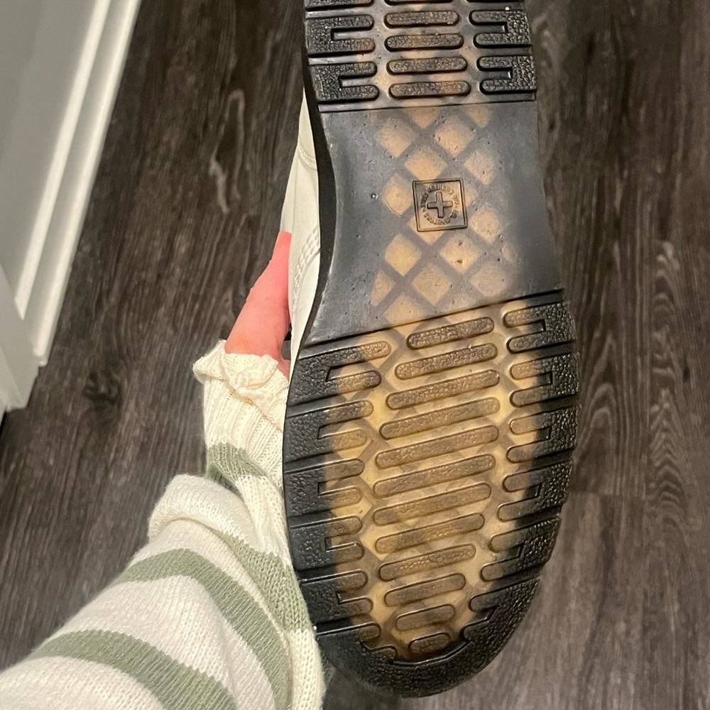 White Lace Up Boots - Picture 11 of 11